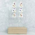 Linked Trio Christmas Tree Earrings