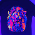 Lion abstract T-shirt Black Cotton Casual