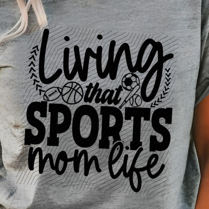 Living That Sports Mom Life Bella Canvas T-Shirt