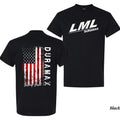 Lml Duramax Mens With American Flag T- Shirt Cotton Fabic Soft Top For Men And Women Pullover For Daily Wear