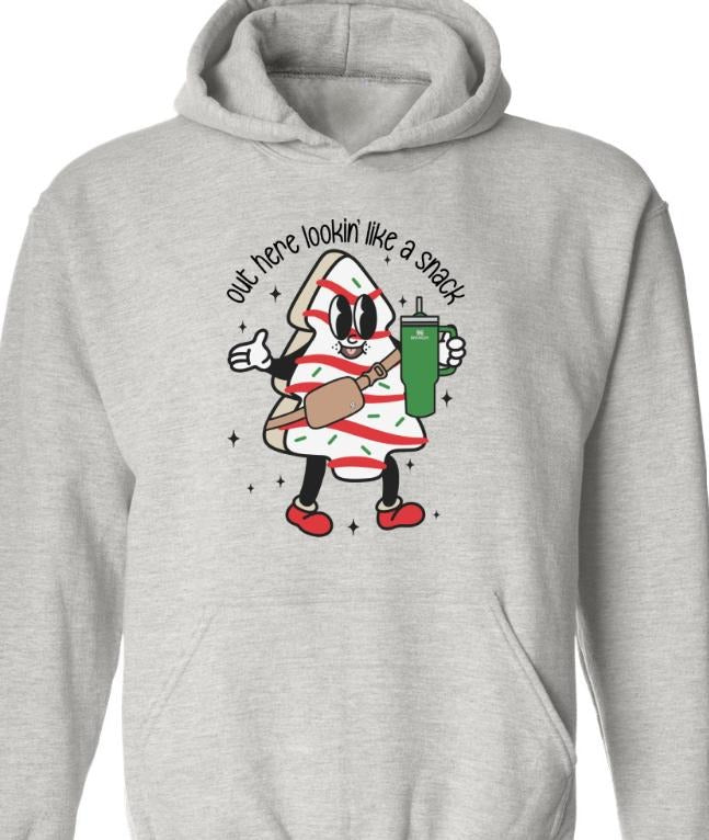 Looking Like a Snack Christmas Tree Cake Sweatshirt