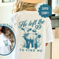 Lost Sheep Shirt He left the 99 Bible Verse Tshirt Faith Based Clothes Minimalist Christian Religious Gift Worship Jesus Tee Gospel T Shirt