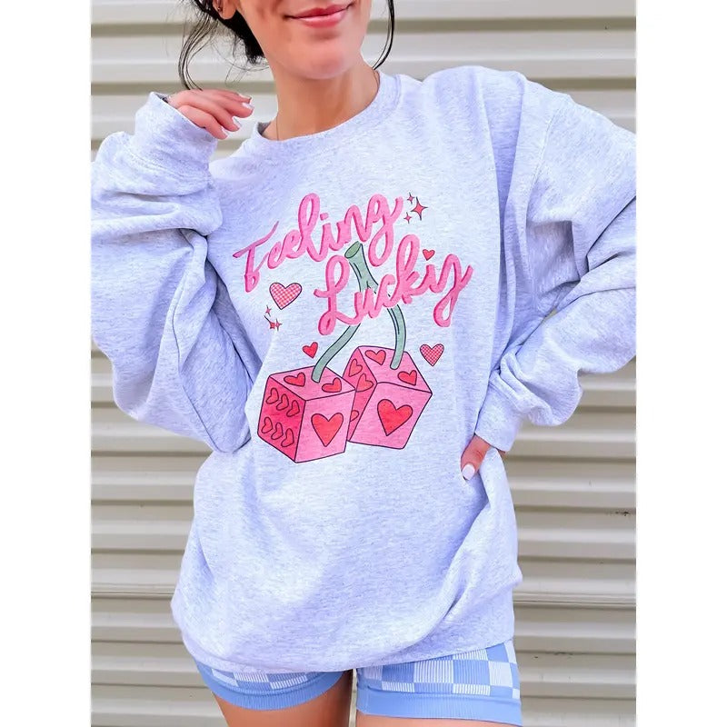 Lucky Heart Dice Graphic Top