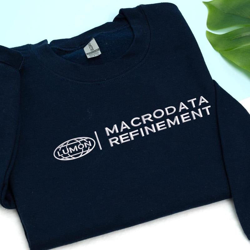 Lumon Macrodata Refinement Severance EMBROIDERED Sweatshirt | Severance Inspired T-Shirt | Lumon Hoodie | Macrodata Refienement Sweater