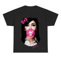 MARIAH THE SCIENTIST Kitty BUBBLE GUM BLACK T-SHIRT