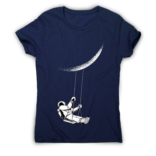 Moon astronaut - women's funny premium t-shirt