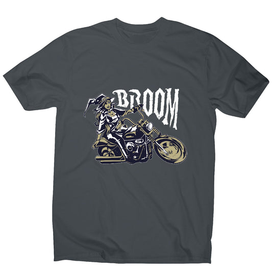 Motorbike witch - men's funny premium t-shirt