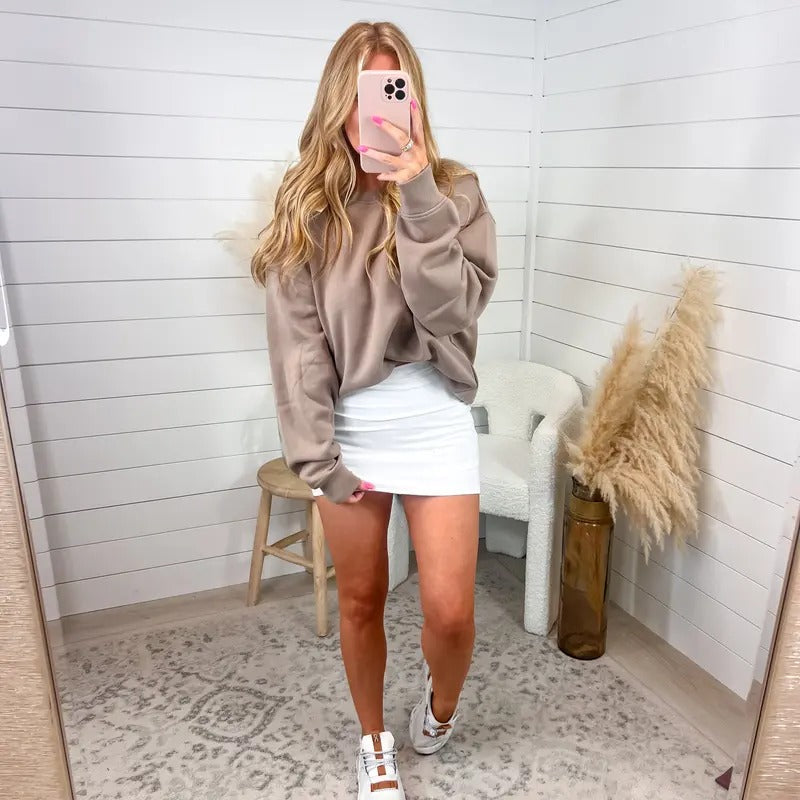 Make Your Move Tan Pullover