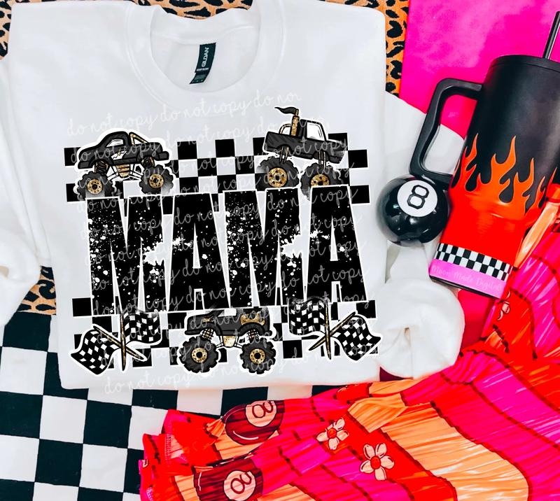 Mama Monster Truck DTF Transfers - THIS IS NOT A SHIRT