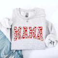 Mama, Valentine's Day, Varsity, Hearts, Love Sweatshirt, Crew Neck, Women's, Crewneck, Valentine's Day, Love, Heart, Cupid