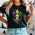 Mardi Gras Skeleton T-Shirt, Mardi Gras Skeletons Party Shirt, Gothic Lovers Tee, Mardi Gras Festival Tee, Mardi Gras Celebration Shirt. Mardi Gras Gift Tee,