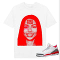 Mariah TS Big Face STar Tee, Shirt to match Fire Red 3s Black, Shirt to matching Sneaker