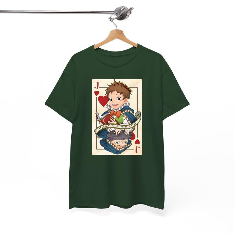Markl Playing Card Tshirt, Howls Moving Castle Tshirt, Studio Ghibli, Howl And Sophie, Anime