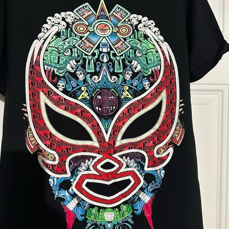Mascara azteca Tshirt Crewneck Tshirt