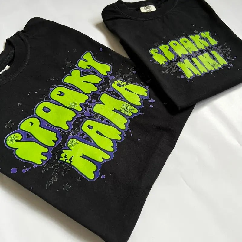 Matching Spooky Mama & Mini Shirts