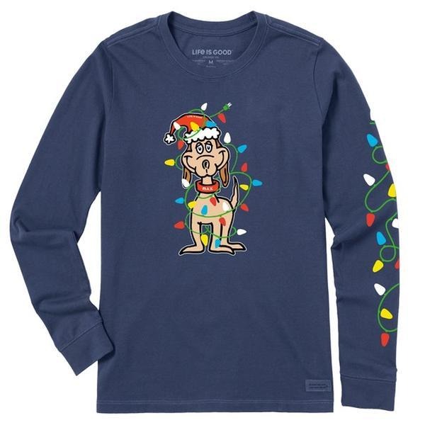 Max Merry Woofmas Long Sleeve Crusher Tee