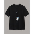 Men Astronaut Print Tee For Spring And Summer Made in USA