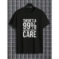 Men Cotton Slogan Graphic Tee For Spring And Summer Made in USA