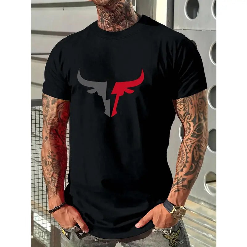 Men Graphic Print Tee Men Print T-Shirt  made in usa