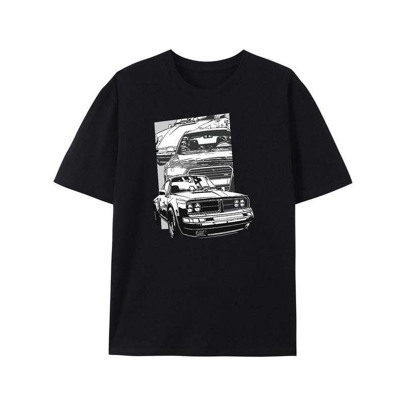 Men's Car Printed T-shirt made in usa