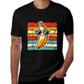 Men's Casual Cotton T-Shirt with Banana Print - Soft, Stretchy Short Sleeve Tee for All Seasons made in usa