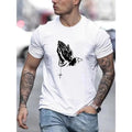 Men's Fashion Round Neck Short Sleeve Tee - Regular Fit T-Shirt Top for Spring Summer Holiday Leisure Vacation