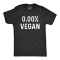Mens 0% Vegan T Shirt Funny Cooking Meat Eater Tee Mens Funny T Shirts Cool Tees Soft Stylish Casual Menswear Funny Food Short Sleeve Novelty Tees for Guys Black