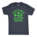 Mens Emotional Support Animal T Shirt Funny Mental Health Gummy Bear Candy Joke Tee For Guys Mens Funny T Shirts Cool Tees Soft Stylish Casual Menswear Funny Sarcastic Short Sleeve Novelty Tees for Navy -