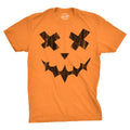 Mens Excellent Xavier Pumpkin T Shirt Funny Halloween Jack O Lantern Freaky Smile Tee For Guys Mens Funny T Shirts Cool Tees Soft Stylish Casual Menswear Halloween Apparel for Men Novelty Tees for Orange - L