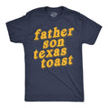 Mens Funny T Shirts Father Son Texas Toast Sarcastic Food Graphic Novelty Tee For Men Mens Funny T Shirts Cool Tees Soft Stylish Casual Menswear Sarcastic Apparel for Men Funny Food Short Sleeve Navy -