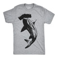 Mens Hammerhead Shark T Shirt Cool Aquatic Wildlife Graphic Tee Mens Funny T Shirts Cool Tees Soft Stylish Casual Menswear Shark Light Grey