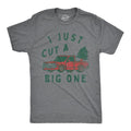 Mens I Just Cut A Big One T Shirt Funny Xmas Tree Fart Joke Tee For Guys Mens Funny T Shirts Cool Tees Soft Stylish Casual Menswear Christmas Apparel for Men Funny Sarcastic Short Sleeve Novelty Tees Dark Grey