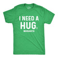 Mens I Need A Huge Margarita T Shirt I Need A Hug Drinking Graphic Tee Mens Funny T Shirts Cool Tees Soft Stylish Casual Menswear Cinco De Mayo Apparel for Men Funny Drinking Short Sleeve Novelty Tees Green -