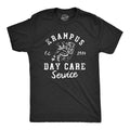 Mens Krampus Day Care Service T Shirt Funny Saint Nicholas Folklore Joke Tee For Guys Mens Funny T Shirts Cool Tees Soft Stylish Casual Menswear Funny Sarcastic Short Sleeve Novelty Tees for Guys Black -