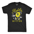 Mens Slightly Bitter T Shirt Funny Bad Lemon Naughty Fruit Joke Tee For Guys Mens Funny T Shirts Cool Tees Soft Stylish Casual Menswear Funny Sarcastic Short Sleeve Novelty Tees for Guys Black -