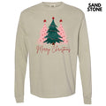 Merry Christmas Tree Trio Long Sleeve Comfort Colors T-Shirt 'NLB'