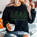 Merry Christmas Trees Crewneck Sweatshirt