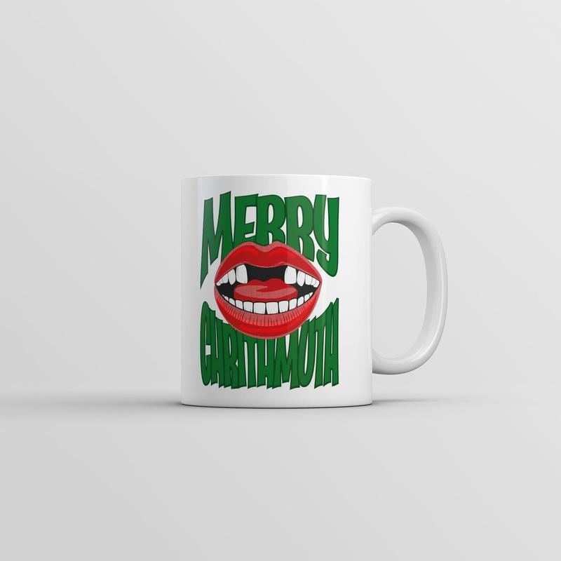 Merry Chrithmuth Mug Funny Novelty Christmas Gift Coffee Cup-11oz Funny Coffee Mugs Ceramic Printed Drinkware Cup