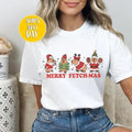 Merry Fetch Mas Capybara Santa Claus T-Shirt, Funny Animal T Shirt