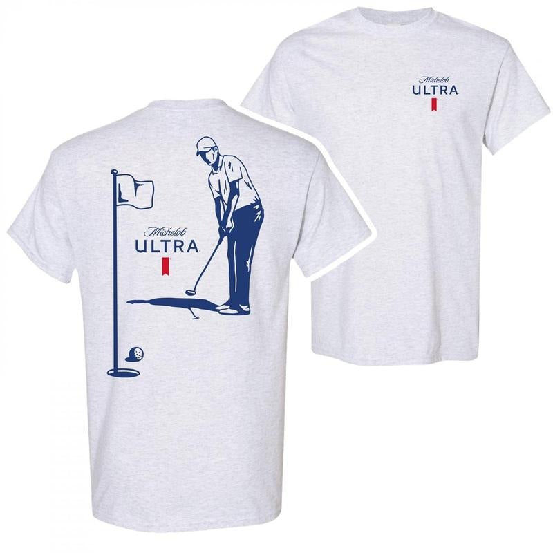 Michelob Ultra Golfing Front And Back Print T-Shirt Sweatshirt Hoodie | GrindPrints.com