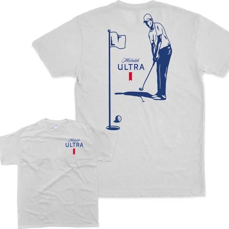 Michelob Ultra Golfing T-Shirt, 2 Side T-Shirt, Unisex Tshirt For Men And Women, Men's Tshirt, Men's Clothes, Women's...