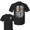 Miler Lite T-Shirt, Patriotic Design Featuring Iconic Beer Can Graphics and American Flag, Perfect for Beer Lovers and Patriotic Fans, Menswear Tops