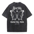 [ Mineral Wash ] Fearfully And Wonderfully Christian Washed Shirt Jesus Graphic Washed Style Shirt