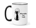Miserable Cat Lady Coffee Mug - Childless Cat Ladies for Harris 2024 election