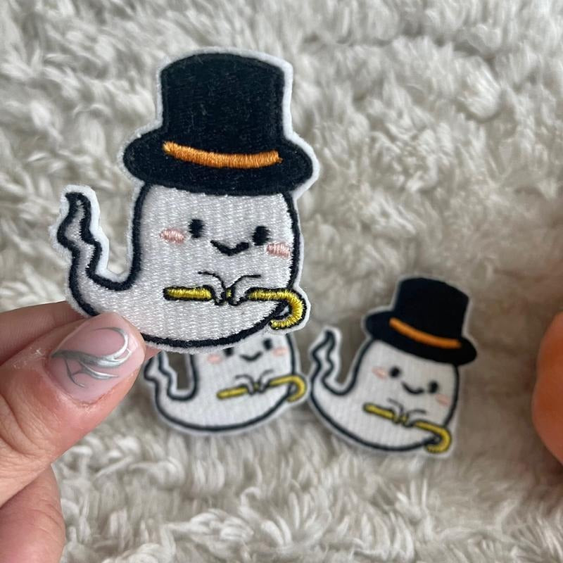 Mister Ghost Iron On Patch