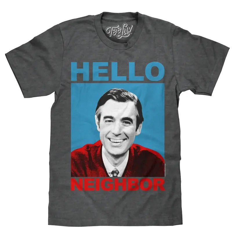 Mister Rogers "Hello Neighbor" T-Shirt - Gray
