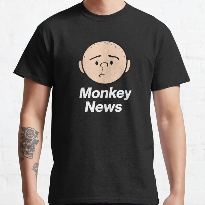Monkey News Classic Retro Vintage T-Shirt S-3XL