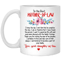 Mother In Law Mug, Thank Your For Raising The Man Of My Dreams Mug, Unique Mothers Day Gift From Daughter In Law, 11 15oz Ceramic Cup