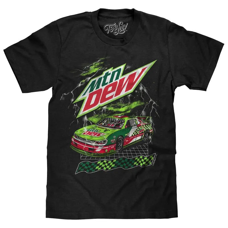 Mountain Dew Racecar T-Shirt - Black