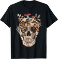 Mushroom Clothing Mushroom Collector Mushroom Skull Collecting Gift T-Shirt